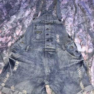 Denim overalls